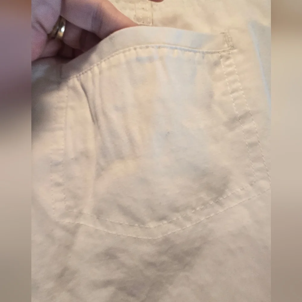 Dockers Womens White Capri/peddle Pushers Sz10 - Picture 7 of 9